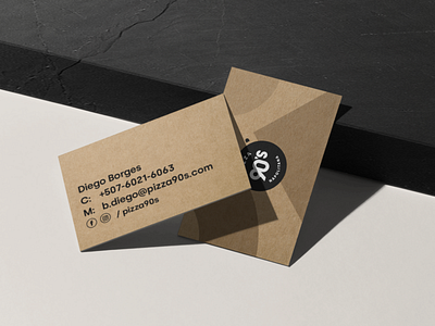 Cards Design — Pizza 90s 90s brand branding bussines card card design identity letter logo logotype