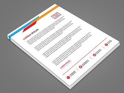 Professional Letterhead corporate identity letterhead design professional branding stationary template