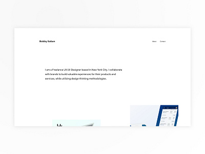Personal Design Portfolio css animation design minimal portfolio product design ui design ux ux design web web design wordpress