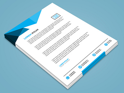 Professional Letterhead corporate identity letterhead design professional branding stationary template