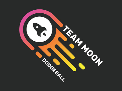 Team Moon - Dodgeball team shirt design dodgeball graphic design