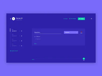 Concept Survey Builder design form builder minimal product design quiz builder ui ui design ux ux design web web design