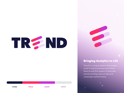 Trend Analytics - Brand Identity Design art direction brand brand and identity brand assets color palette company graphic design logo logo design start up visual identity