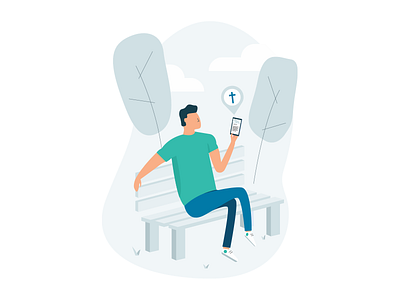 Bulletn Spot Illustration character character design illustration line