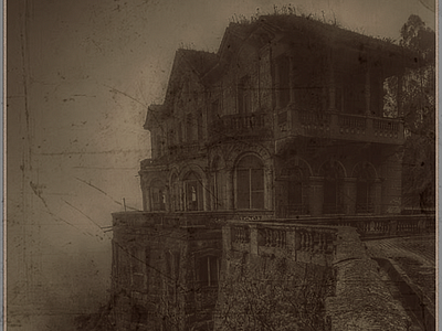 Vintage wet plate :D addobe art design effect graphic design haunted house house photoshop sepia vintage vintage camera wet plate