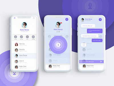 Chat App UI Kit app chat app color design social apps typography uikit ux