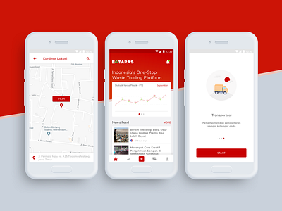 Etapas | One stop waste tradding platform dribbble illustration interactiondesign ios ixd mobile motion red tradding ui uidesign ux uxdesign waste webdesign website