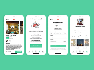 Hipcamp Mobile App Concept (2 of 2) app camping concept design exploration hipcamp mobile ui user experience user interface ux