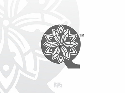 Floral Q Mark brand branding brandmark floral graphic graphicdesign icon illustration logo logogram logomark logotype mark q symbol type typography vector