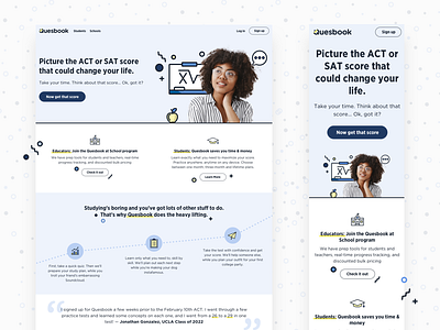 Quesbook Redesigned Homepage