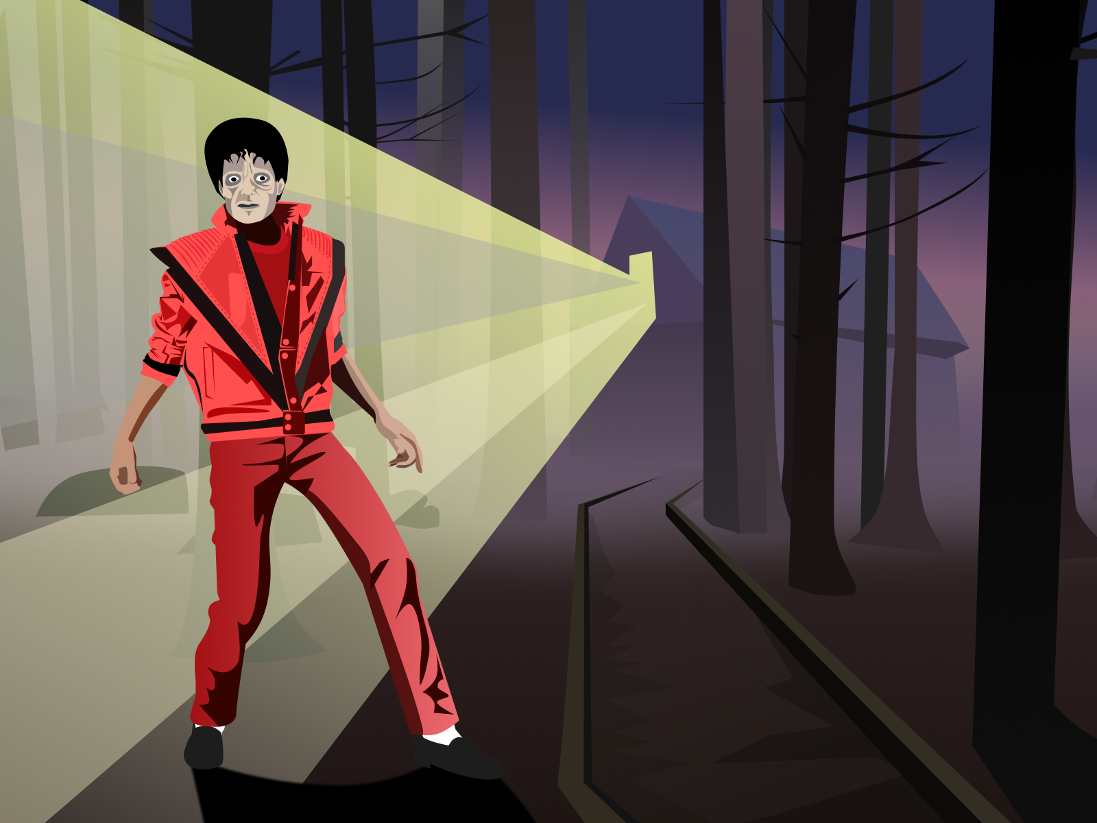 Thriller 2018 michael jackson sketch thriller vector