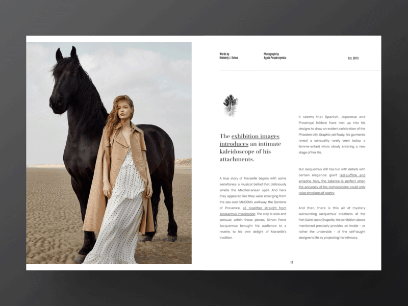 Lookbook animation book fashion lookbook magazine print ui