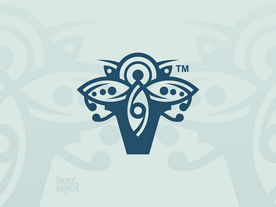 Floral V Mark brand branding brandmark floral flower graphic graphicdesign icon illustration logo logogram logomark logotype mark ornament symbol typography v v logo vector