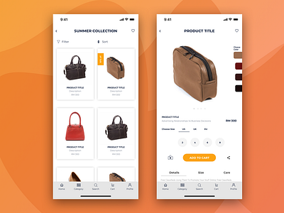 E-commerce app ui ux