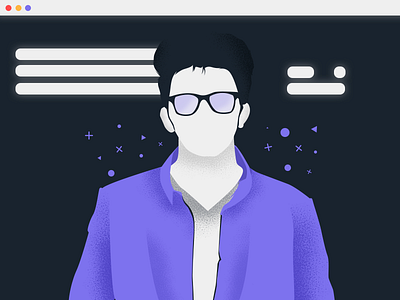 Vector Illustration *it's different* app art artwork creative designer digital art digital illustration glow effect graphic designer illustration uiux vector vector avatar web design window