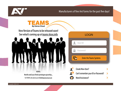 Teams Website Login Page Design app design graphic design icon logo template ui ux web