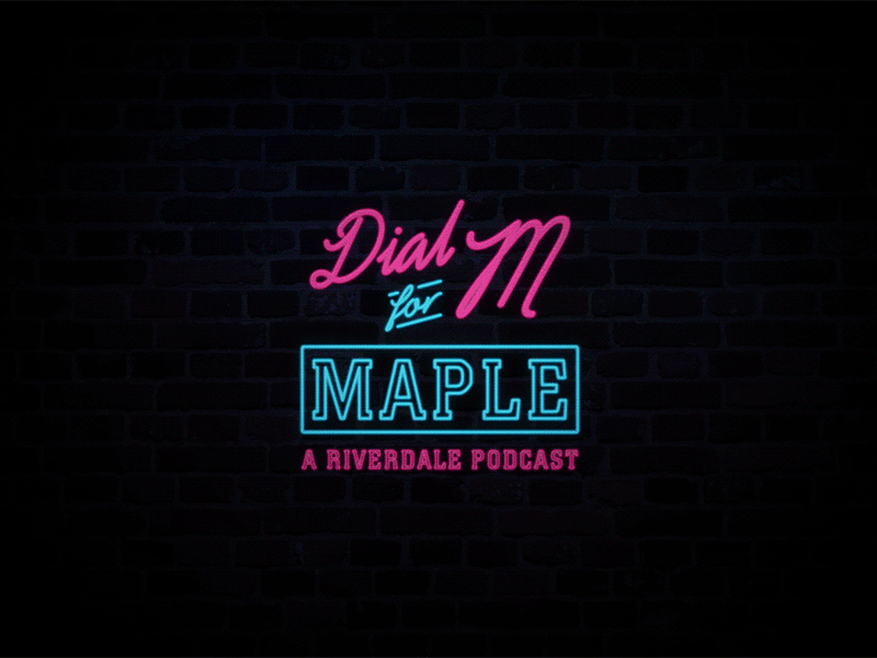 Dial M for Maple : A Riverdale Podcast archie audio brand branding branding design buckethead design fusion group logo logo animation logo design logos logosai logoseeker podcast riverdale symbol type vector