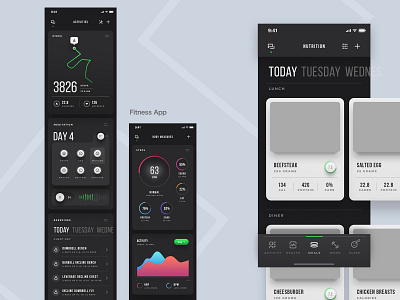 fitness app app design exercise fitness app gym interaction ios ui ux workout