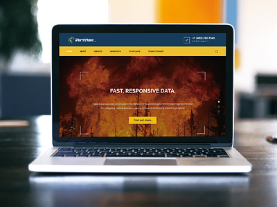 Web Development - Verimap Inc aircraft blue blue and yellow brand drone fire mapping service web design web development