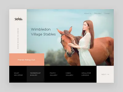 Wimbledon concept design landing landing page layout minimal site template typography ui ux web website