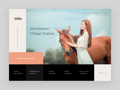 Wimbledon concept design landing landing page layout minimal site template typography ui ux web website