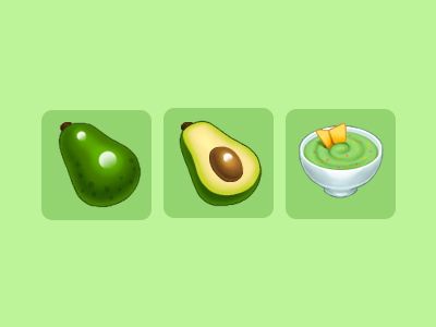 Avocado and Guacamole icons avocado game game art guacamole icon photoshop