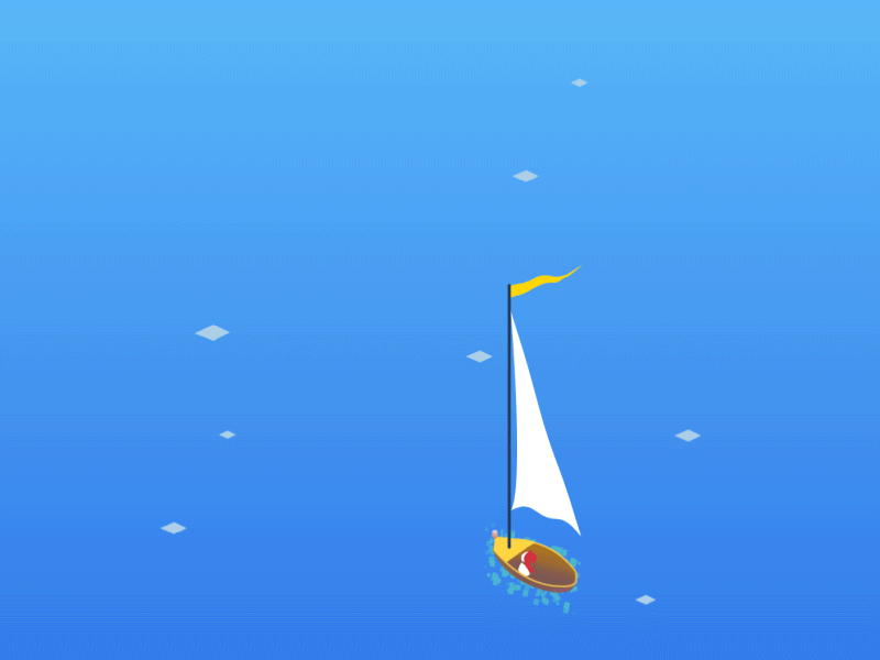 Floating to the blue sea ux 插图 设计