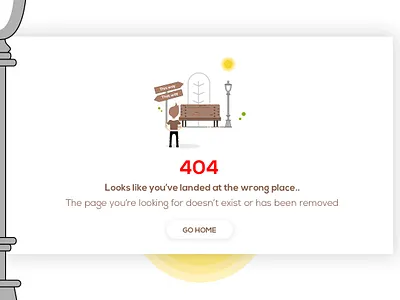 Error 404 Concept adobe art cards clean clean creative concept art creative creative design graphic graphic artist illustration landing page minimal minimal branding negative space prototypes ui ui ux userinterface web