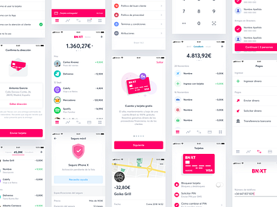 Bnext App app bank bnext detail illustraion ios iphone movement