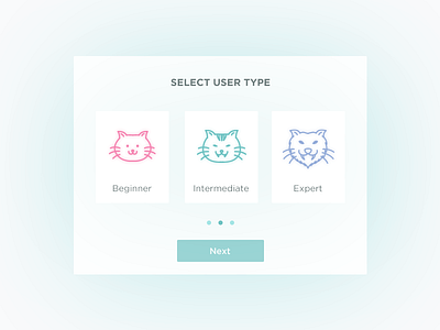 Daily ui #064 64 challenge daily daily ui dailyui select select user type ui