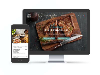 Ui Design Etincelle digital graphic design responsive restaurant ui ui ux ui ux design webdesign