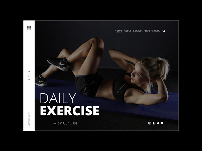 Exercise Template animation design illustration ui ux vector webdesign website