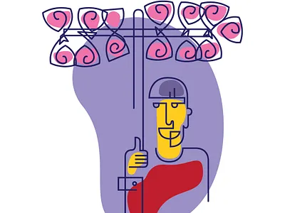 cotton candy seller_traffic shop art artist design fashion graphic graphic design icon illustration indian metro people sellers street vendor travel traveling ui ux