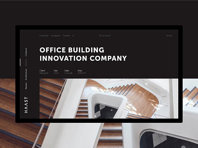 HAAST Architects architects architecture desktop minimal principle typography ui ui ux web website wip work in progress