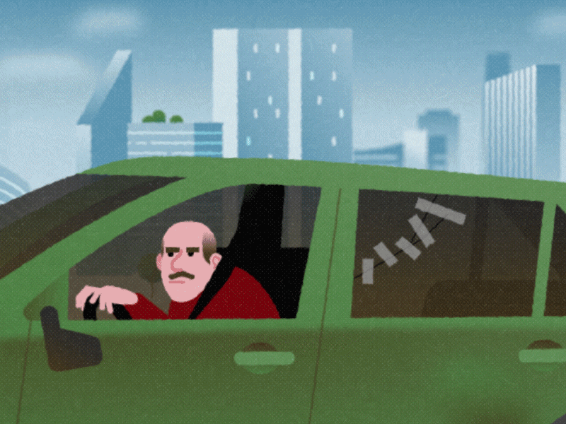 Jalopy after effects animation car jalopy loop motion design motion graphics