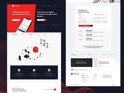 Ipification Website authentification homepage homepage design ip ipification sms technology website