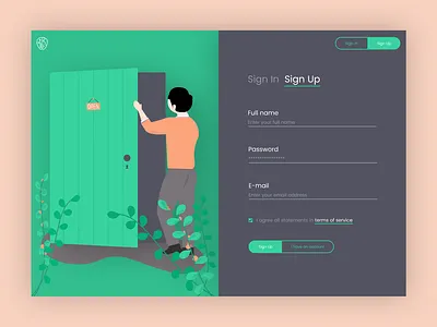 Sign In Sign Up Form form form design illustration sign in sign in page sign up sign up form ui