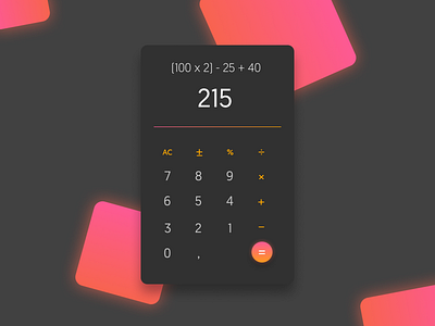 Calculator app app concept btn calculate calculator daily ui dark design dribbble flat icon illustration math numbers type typography ui ux web website