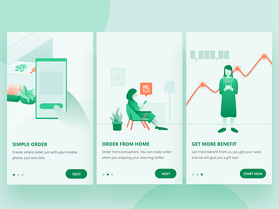 Onboarding Exploration design illustration minimalist mobile onboarding onboarding screens onboarding ui ui ux