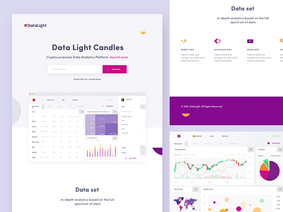 Redesign of Datalight analitycs crypto cuberto dashboard data graphics illustration landing logo re brand re design ui ux website