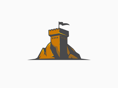 Hidden castle castle design illustration king kingdom logo mountain