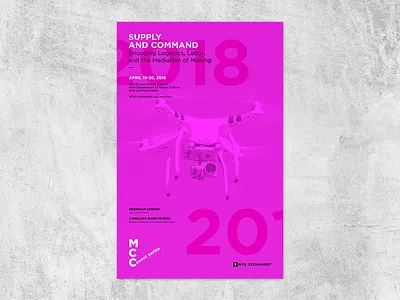 Poster MCC Event Series campaign design device drone education event learning media nyu poster print program series tech technology university