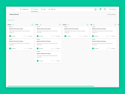 Dashboard Design dashboard dashboard ui kanban ui design