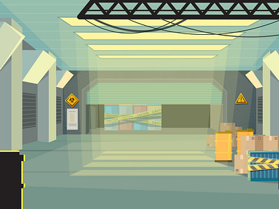 Cargo digital 2d drawing dribbble illustration vector