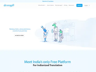Devnagri - Corporate Website Design corporate website design illustration typography ui ux