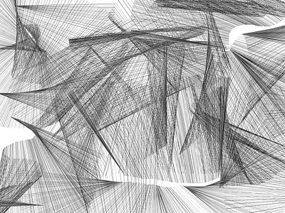 Generative Shapes black coding generative of openframeworks shapes white