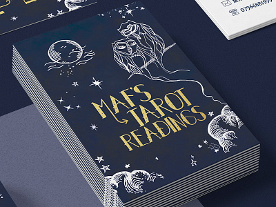 Maf's Tarot Readings Logo art direction art direction design branding design icon illustration logo print typography