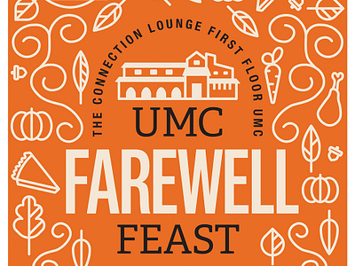 Farewell Feast Poster cu boulder fall thanksgiving university