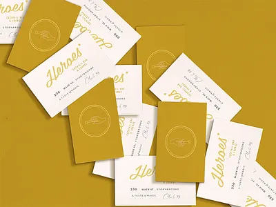 Disney Heroes' Bar Business Cards business card design collateral design disney branding logo design magic stationary design vintage inspired design