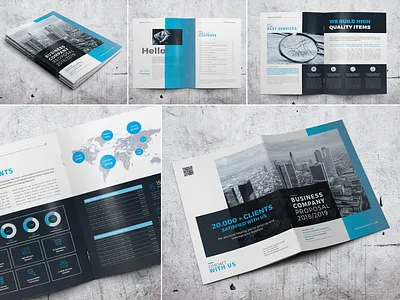 Business Company Proposal a4 annual report brand branding business clean company corporate creative designer elegant emydesign indesign infographics informational letter light magazine minimalist modern